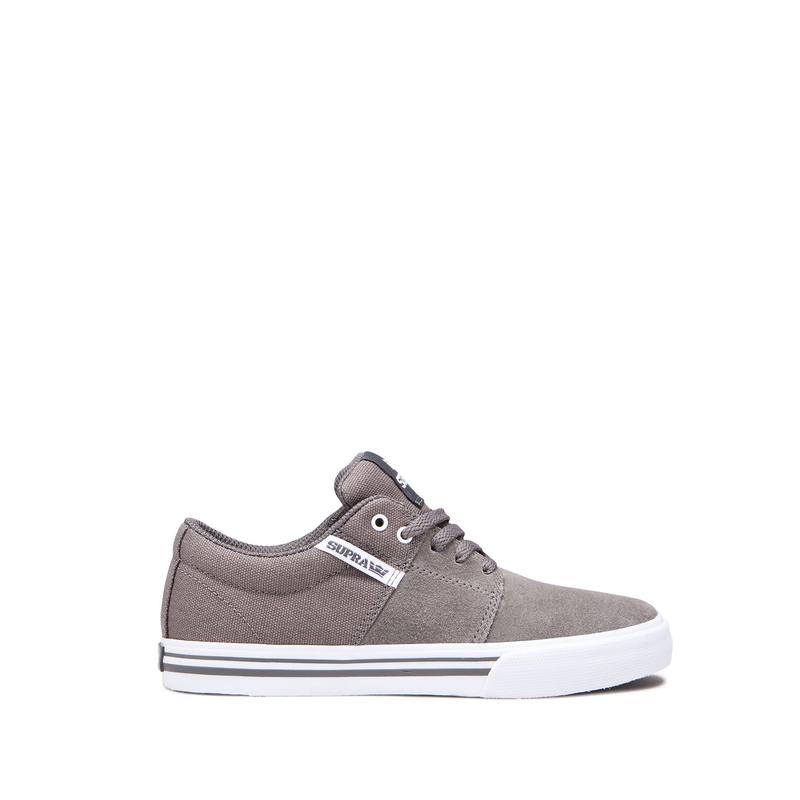 Supra STACKS II VULC Sneaker Low Kinder Grau Kaufen ECJYD4269